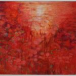 Rosenrot (80x100cm)